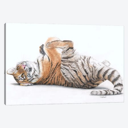 Tiger Feet Canvas Print #PWI122} by Peter Williams Canvas Art Print