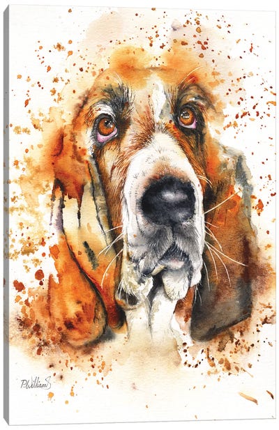 Wet Basset Canvas Art Print - Pet Dad