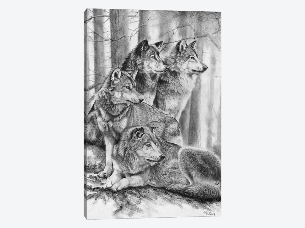 Wolf Pack by Peter Williams 1-piece Art Print