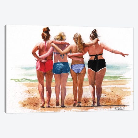 BFF Canvas Print #PWI139} by Peter Williams Canvas Wall Art