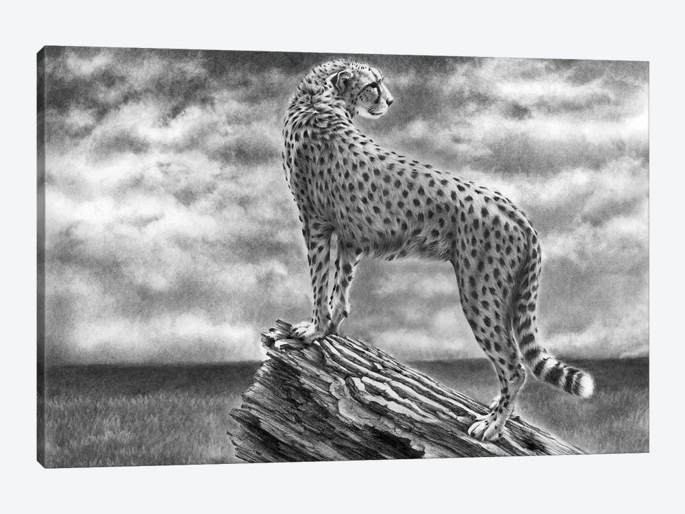 Cheetah Something In The Air 1-piece Art Print