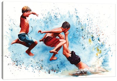 Splash Canvas Art Print - Peter Williams