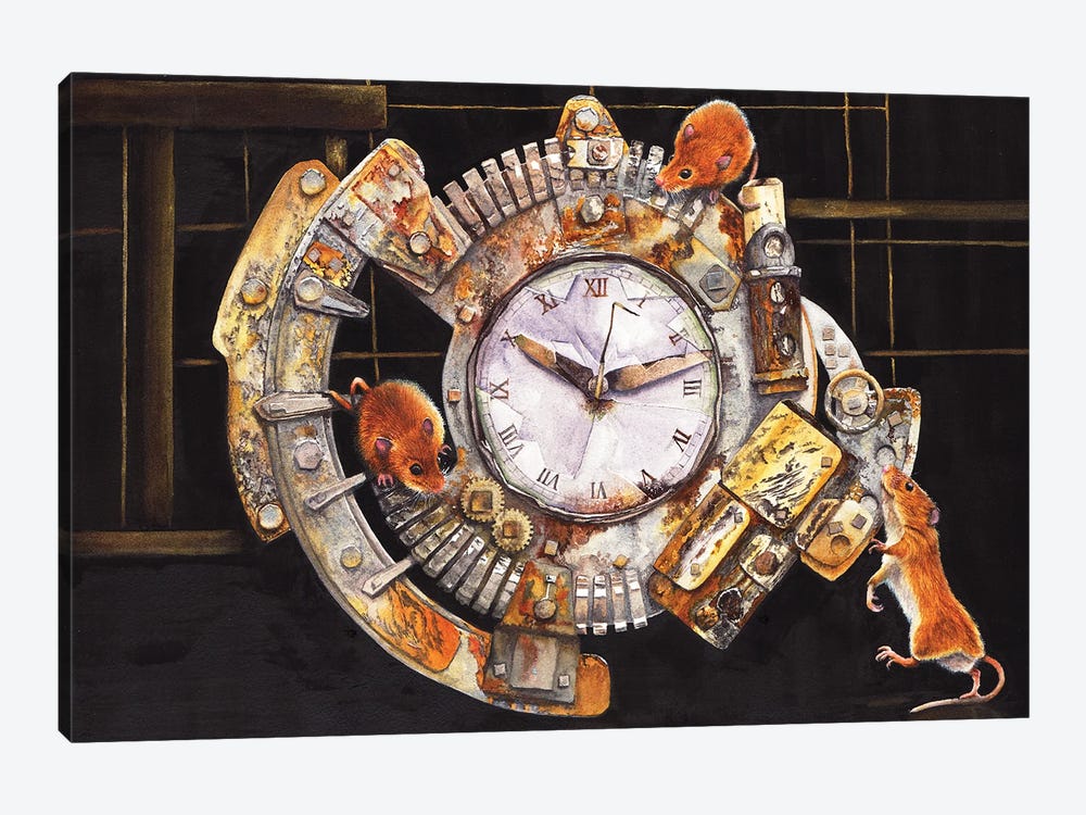Hickory Dickory Dock by Peter Williams 1-piece Canvas Artwork
