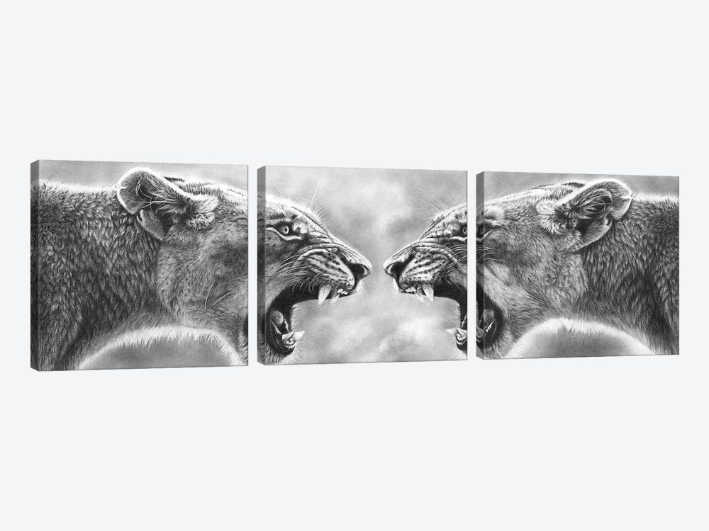 Internal Conflict by Peter Williams 3-piece Canvas Art Print