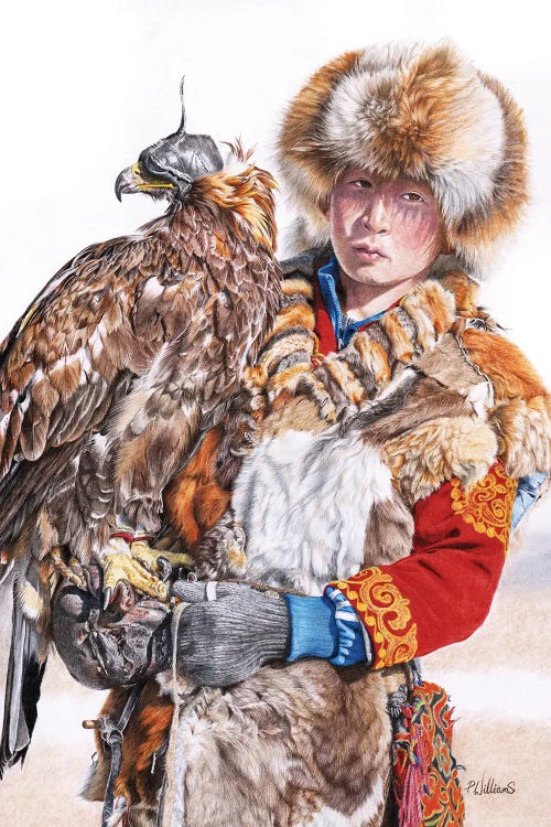 Eagle Huntress by Peter Williams wall art