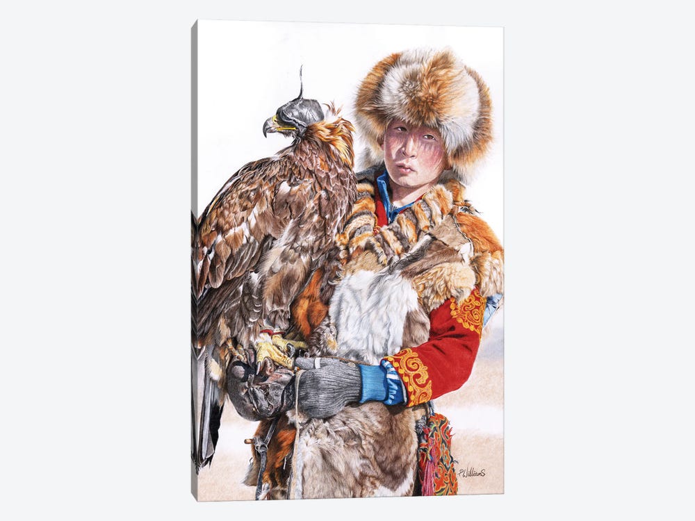 Eagle Huntress by Peter Williams 1-piece Canvas Artwork