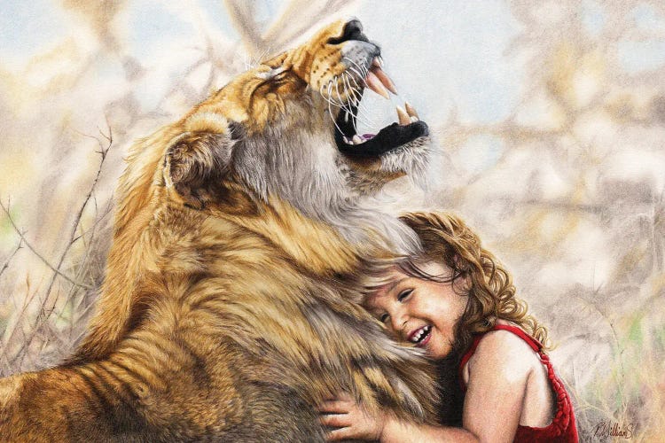 Roaring With Laughter by Peter Williams wall art