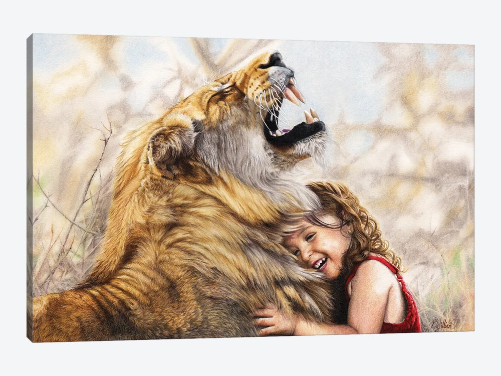 Roaring With Laughter by Peter Williams 1-piece Canvas Print