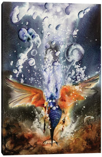 Catch Of The Day Canvas Art Print - Peter Williams