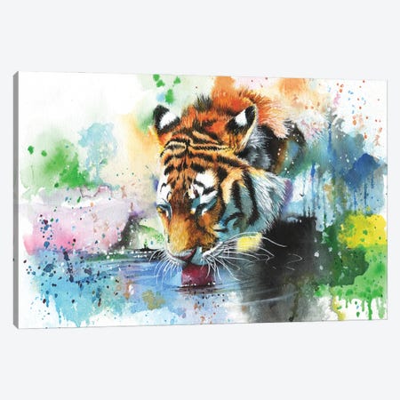 Dousing The Fire Canvas Print #PWI36} by Peter Williams Canvas Wall Art