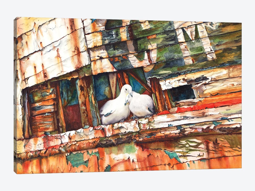 The Dove Boat by Peter Williams 1-piece Canvas Wall Art