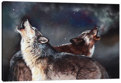 Enduring Spirit Canvas Art Print - Wolf Art