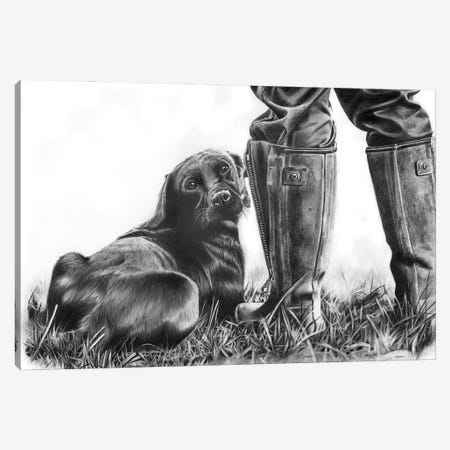 Gun Dog Canvas Print #PWI51} by Peter Williams Canvas Print
