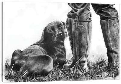 Gun Dog Canvas Art Print - Peter Williams