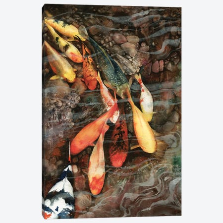 In The Swim Canvas Print #PWI64} by Peter Williams Art Print