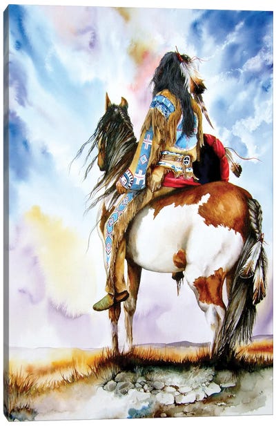 Into The Promised Land Canvas Art Print - Indigenous & Native American Culture