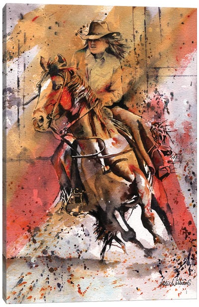 Rodeo Canvas Art Print - Peter Williams