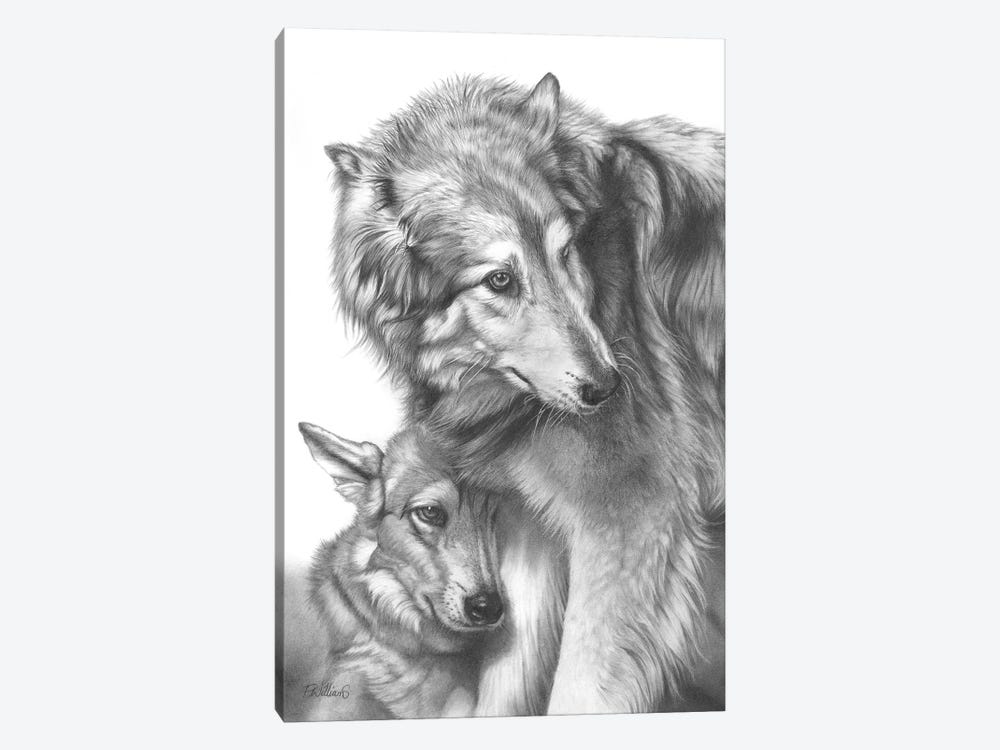 She Wolf by Peter Williams 1-piece Canvas Wall Art