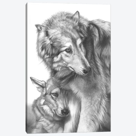 She Wolf Canvas Print #PWI95} by Peter Williams Canvas Wall Art