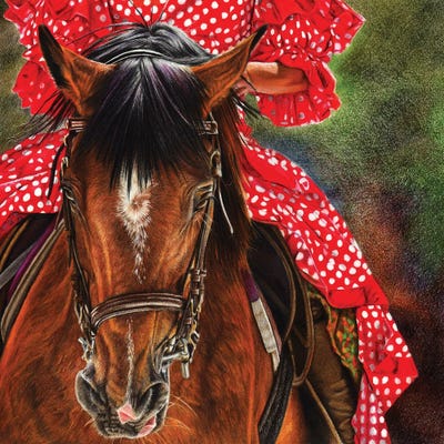 Sitting Pretty by Peter Williams framed canvas print