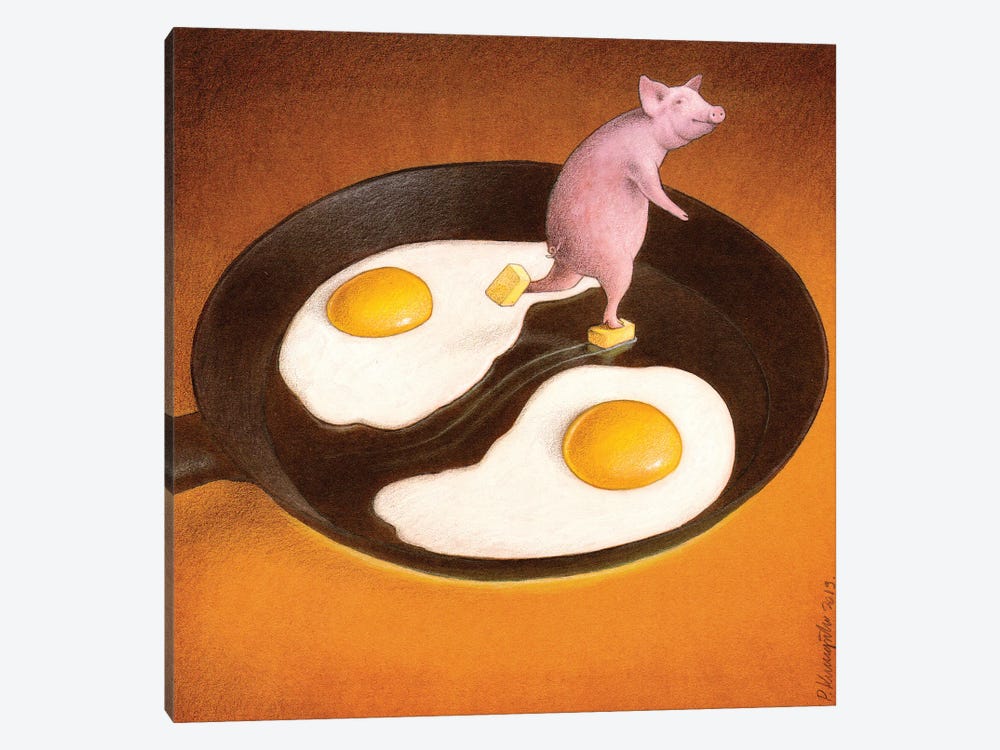 Eggs With Bacon by Pawel Kuczynski 1-piece Canvas Art