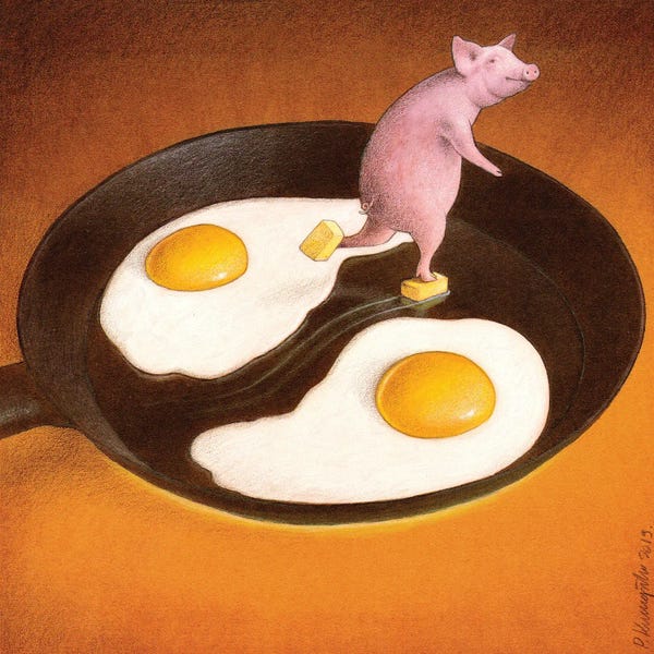 Pigs: Eggs With Bacon by Pawel Kuczynski