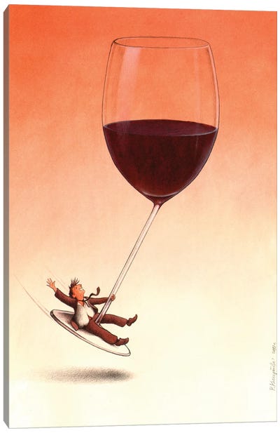 Wine Canvas Art Print - Pawel Kuczynski