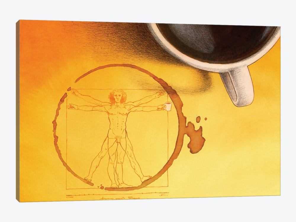 Coffee Man by Pawel Kuczynski 1-piece Canvas Art Print