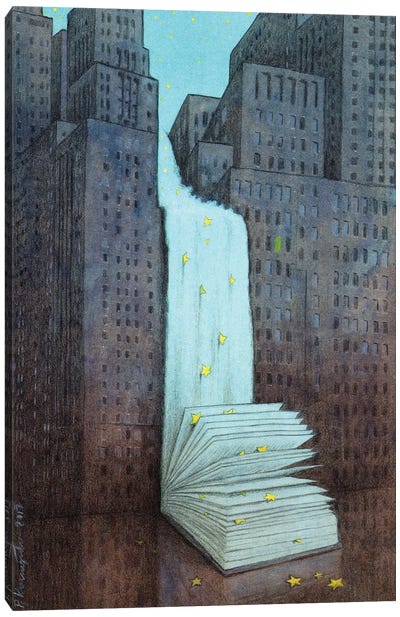 Dream Book Canvas Art Print - Pawel Kuczynski