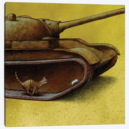 Driving Gear Canvas Print #PWK30} by Pawel Kuczynski Canvas Print