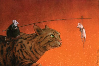 Fat Mouse by Pawel Kuczynski metal wall art