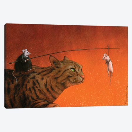 Fat Mouse Canvas Print #PWK31} by Pawel Kuczynski Art Print