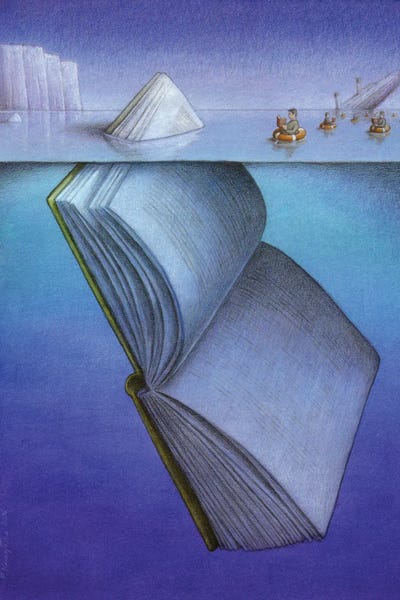 Ice Berg by Pawel Kuczynski framed canvas print