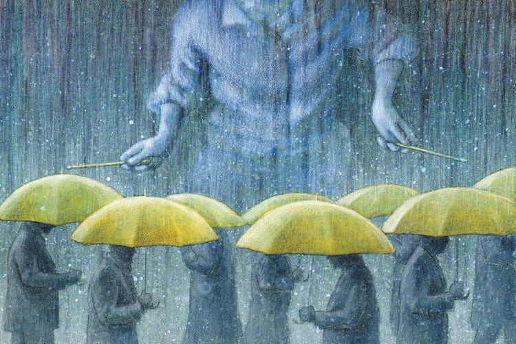 Rain Drummer by Pawel Kuczynski wall art