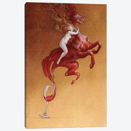 Wild Horse Canvas Print #PWK42} by Pawel Kuczynski Canvas Art