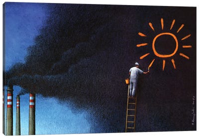 Sun Canvas Art Print - Pawel Kuczynski