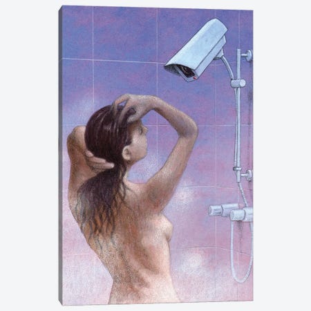Shower Canvas Print #PWK54} by Pawel Kuczynski Canvas Art