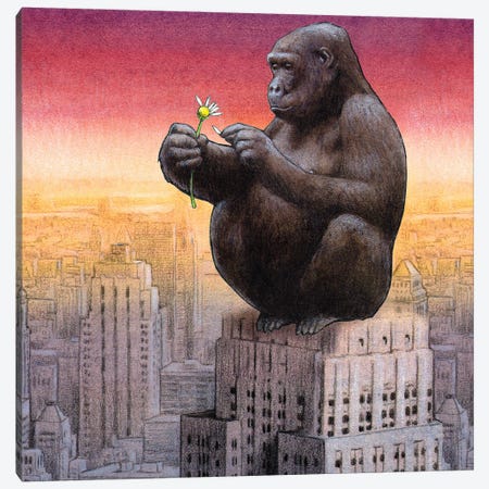 King Kong Canvas Print #PWK56} by Pawel Kuczynski Canvas Artwork