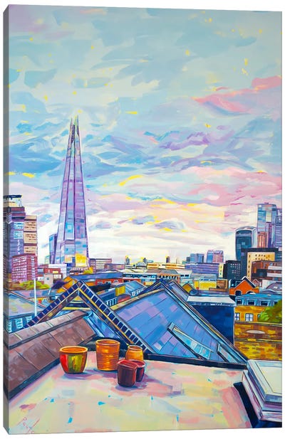 London Rooftops Canvas Art Print - Paul Ward