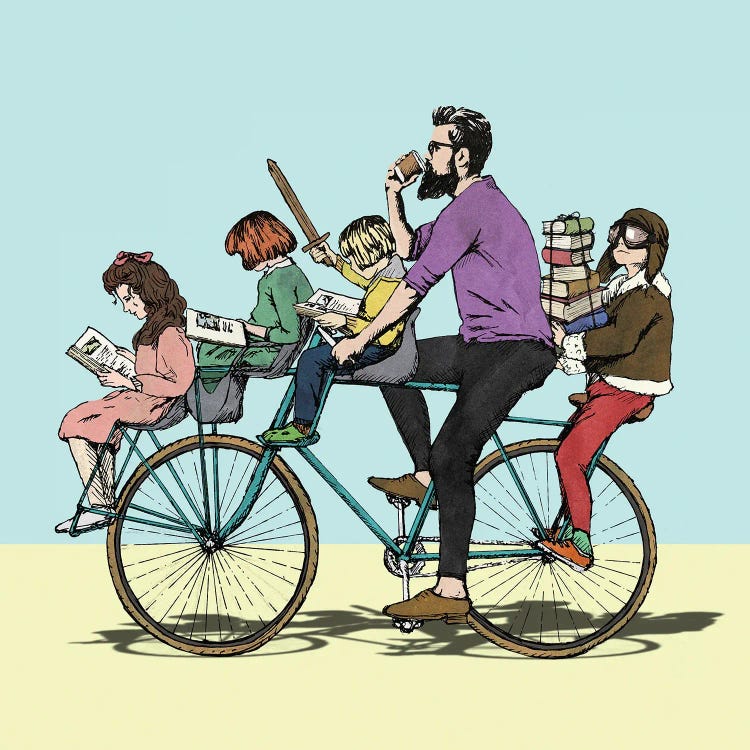 The Bibliobike by Peter Walters wall art