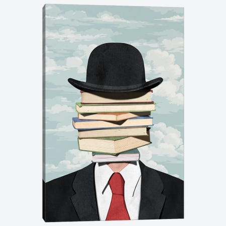 The Bibliophile Canvas Print #PWR12} by Peter Walters Canvas Wall Art