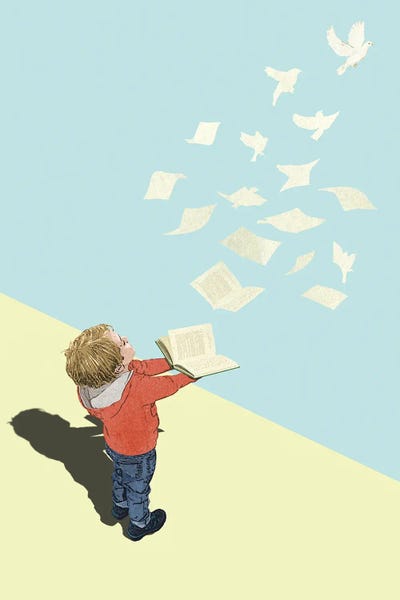 Kids Inspirational Art: Wings of Imagination by Peter Walters