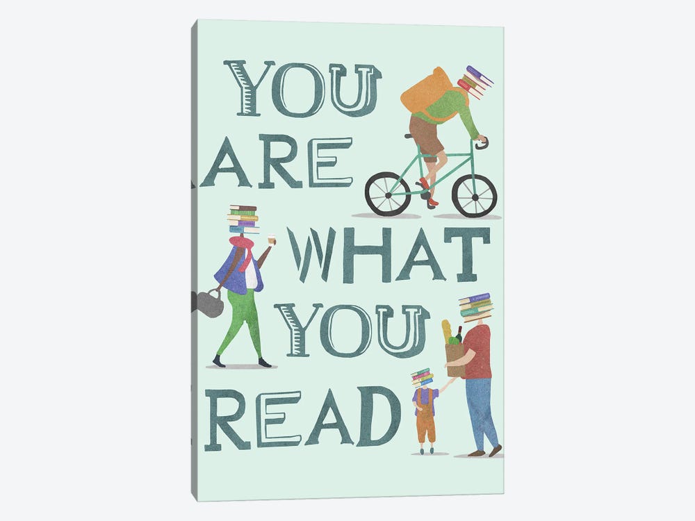You Are What You Read by Peter Walters 1-piece Canvas Print
