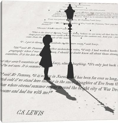 Lucy in Narnia Canvas Art Print - Novels & Scripts