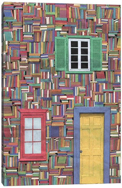 The Bookhouse Canvas Art Print - Peter Walters