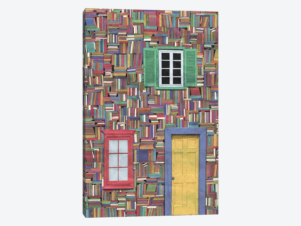 The Bookhouse by Peter Walters 1-piece Canvas Wall Art