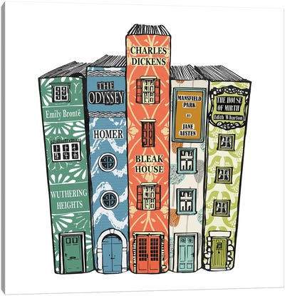 Homely Books Canvas Art Print - Peter Walters