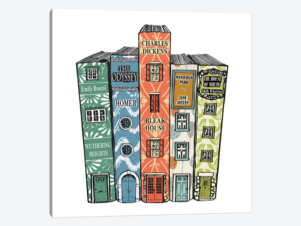 Homely Books by Peter Walters 1-piece Canvas Wall Art
