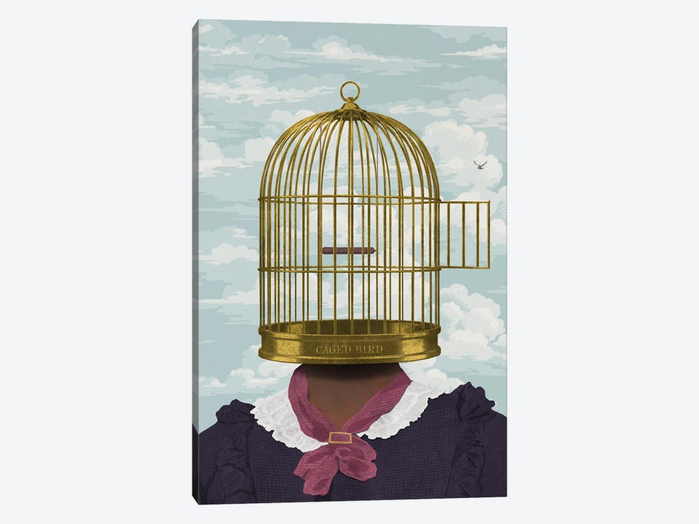 Caged Bird by Peter Walters 1-piece Canvas Print