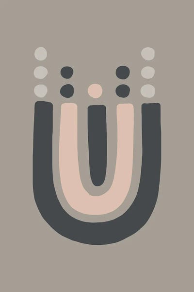 Pixy Paper: Inspired Upside Down Natural Rainbow Taupe Boho by Pixy Paper